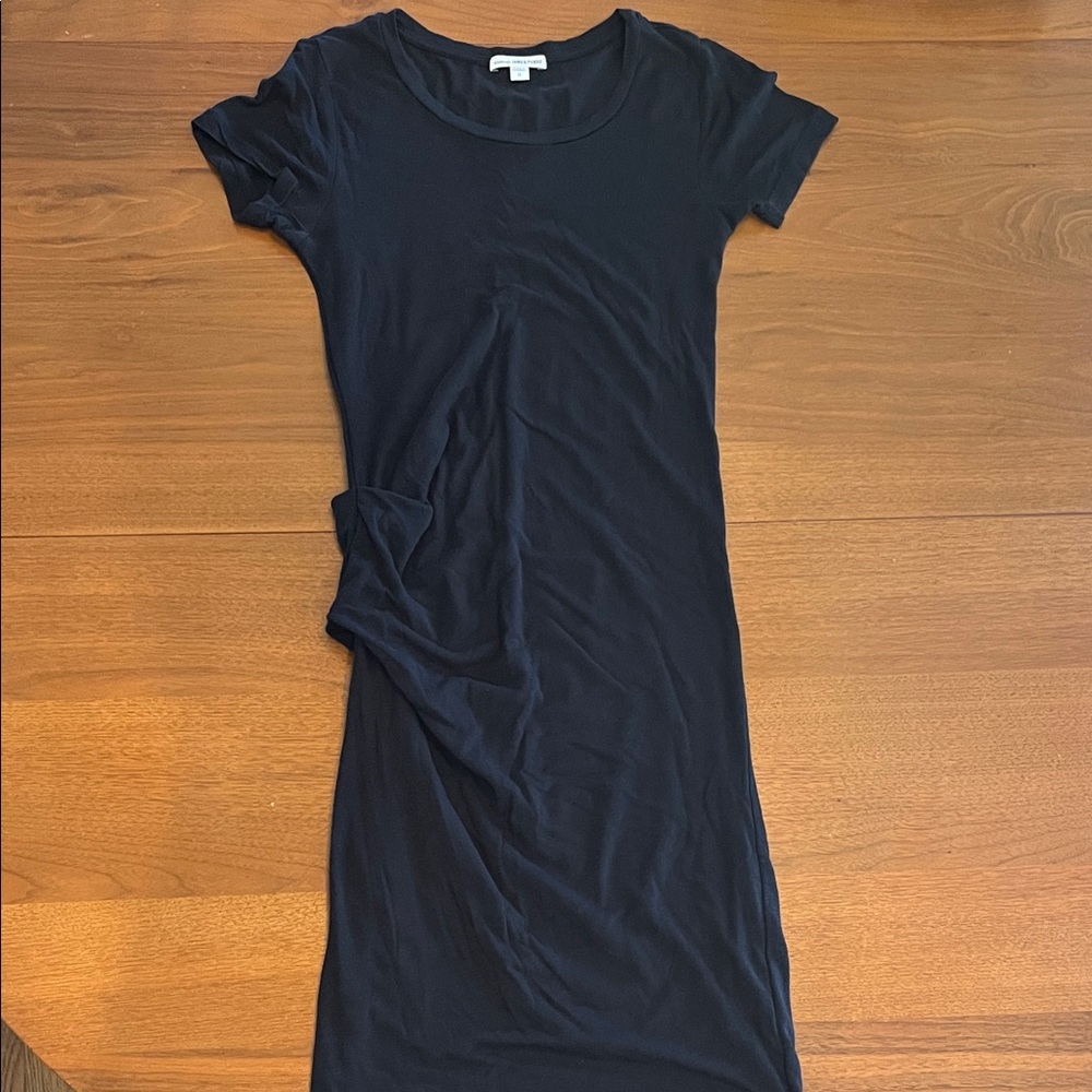 James Perse Midnight Short Sleeve Dress